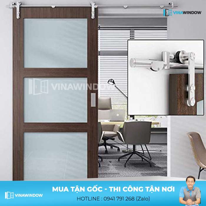 cửa đi 1 cánh trượt lùa xingfa cao cấp