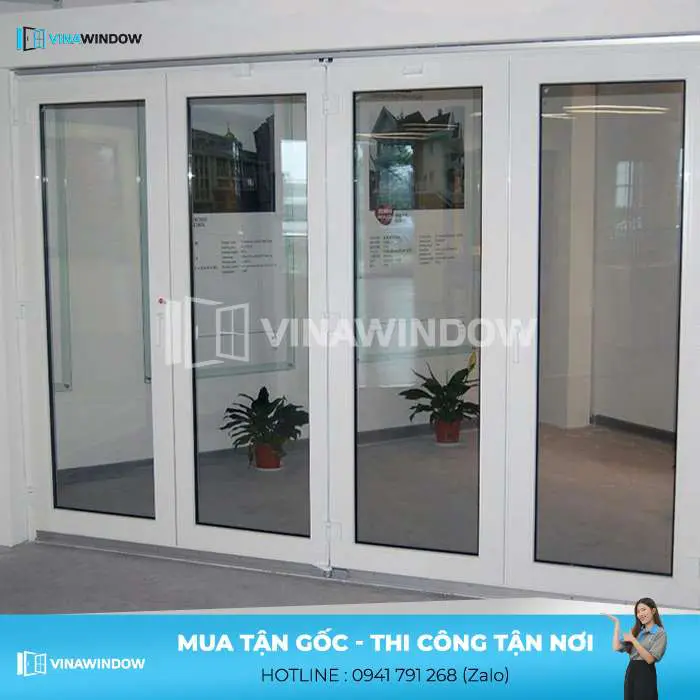 cửa đi mở quay 4 cánh xingfa