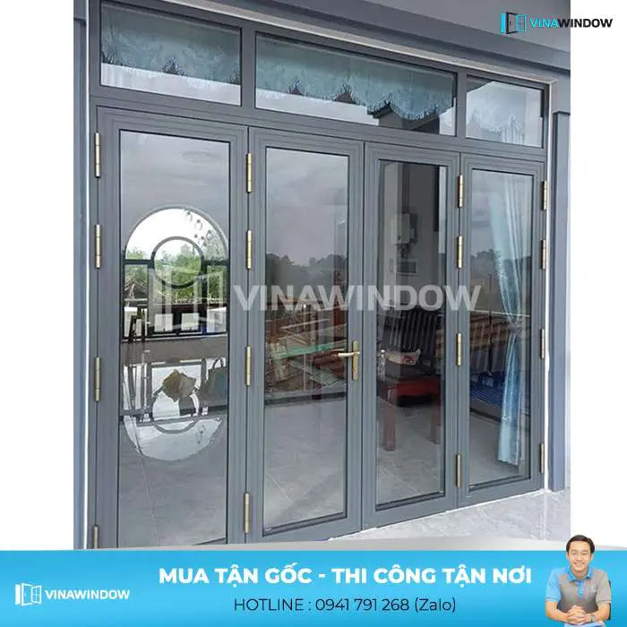 cửa đi mở quay 4 cánh