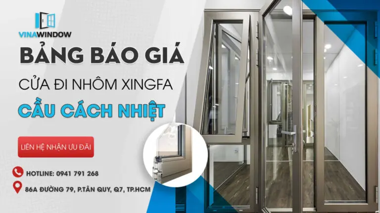 cửa đi nhôm cầu cách nhiệt