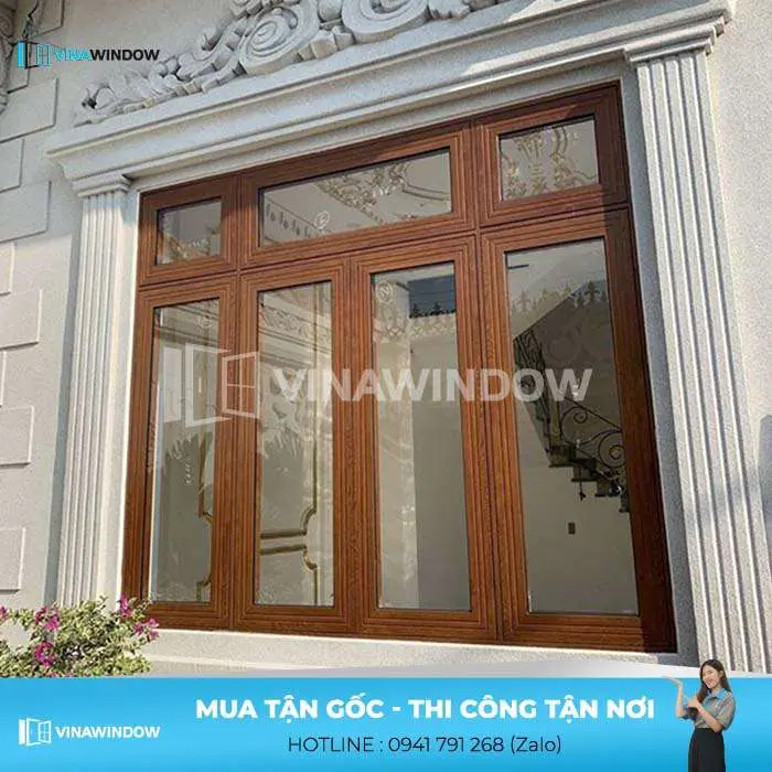 cửa sổ mở quay 4 cánh xingfa