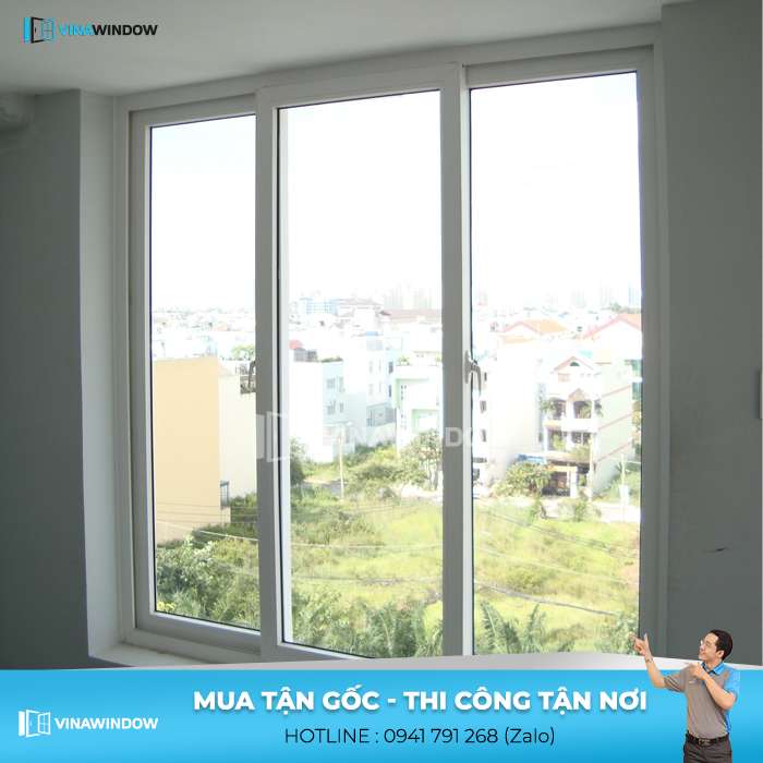 cửa sổ mở trượt 3 cánh