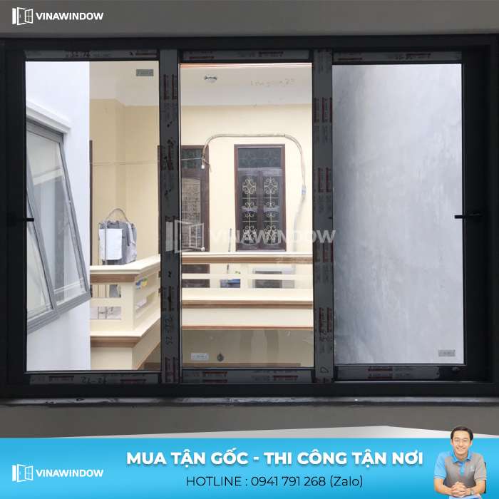 cửa sổ trượt lùa 3 cánh 3 ray
