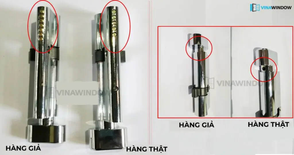 lõi khóa kinlong thật giả
