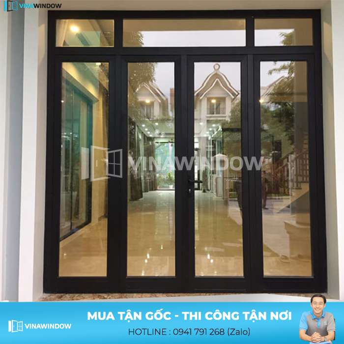 mẫu cửa mở quay 4 cánh xingfa