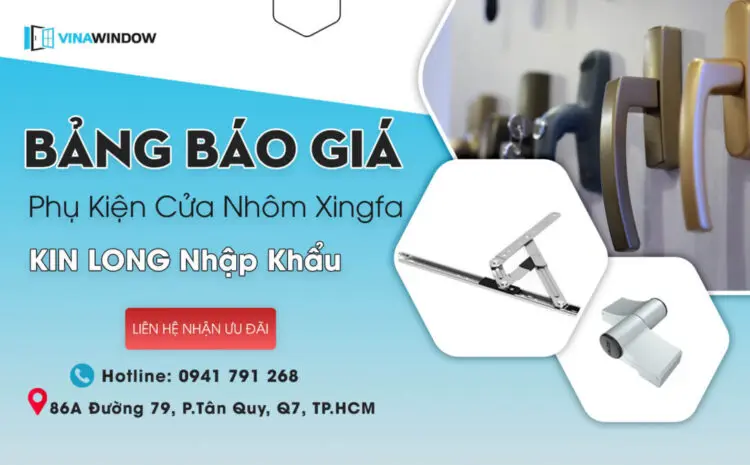 Bảng báo giá phụ kiện Kin Long đồng bộ chính hãng mới (2023)